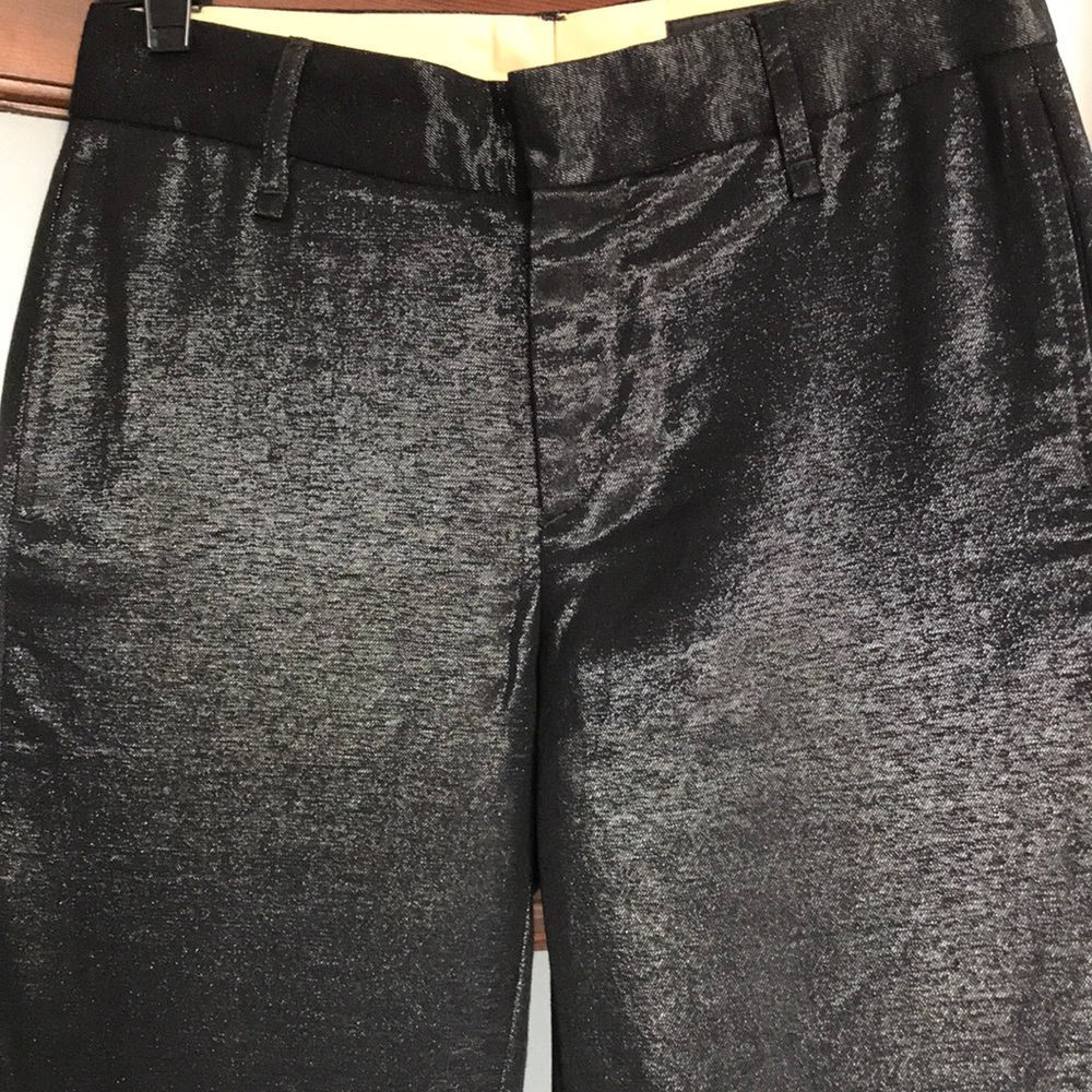 Shiny black rag & bone slacks